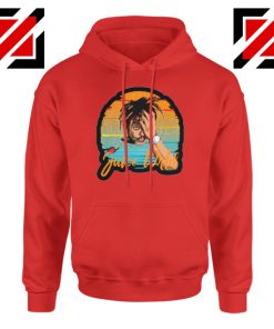 Juice Wrld Lovers Gift Hoodie American Rapper Hoodie Size S-2XL Red