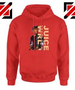 Juice Wrld Merch Hoodie Fan Music Rapper Hoodie Size S-2XL Red