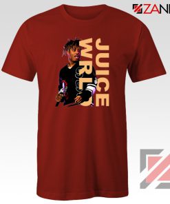 Juice Wrld Merch Tee Shirt Fan Music Rapper T-Shirt Size S-3XL Red