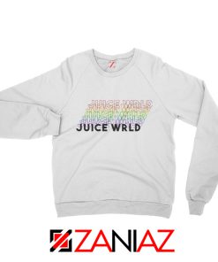 Juice Wrld Rainbow Sweatshirt Juice Wrld Sweatshirt Size S-2XL White