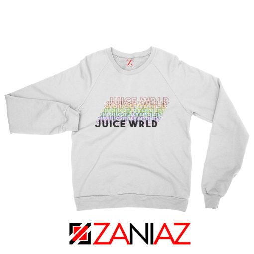 Juice Wrld Rainbow Sweatshirt Juice Wrld Sweatshirt Size S-2XL White