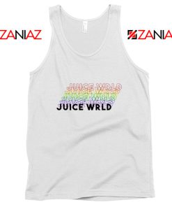 Juice Wrld Rainbow Tank Top Juice Wrld Tank Top Size S-3XL White