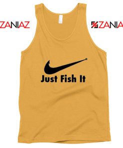 Just Fish It Tank Top Funny Nike Parody Tank Top Size S-3XL Sunshine