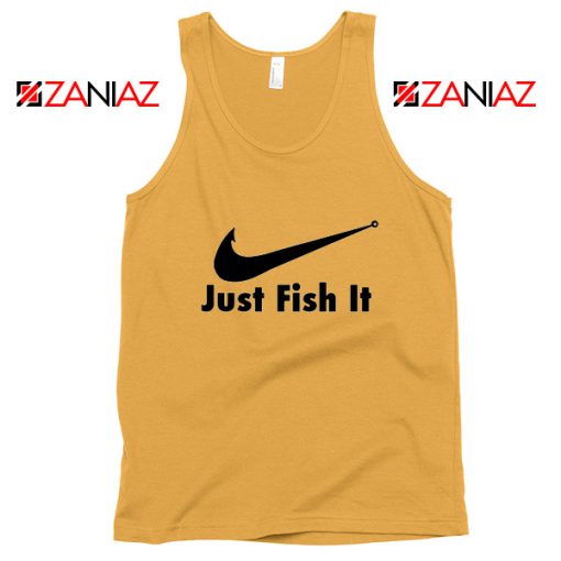 Just Fish It Tank Top Funny Nike Parody Tank Top Size S-3XL Sunshine