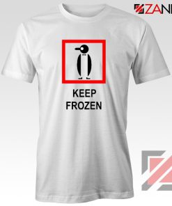 Keep Frozen Penguin T-Shirt Animal Lover Tee Shirt Size S-3XL White