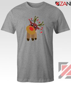 Little Deer Christmas T-Shirt Christmas Gift Idea T-Shirt Size S-3XL Sport Grey