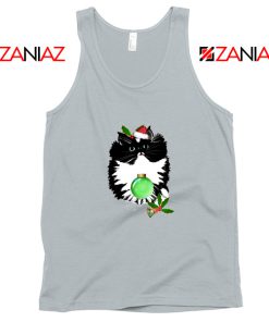 Funny Little Tuxedo Kitten Christmas Tank Top