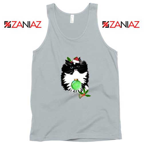 Funny Little Tuxedo Kitten Christmas Tank Top