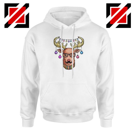 Funny Reindeer Head Christmas Hoodie