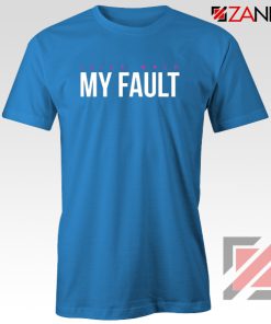 My Fault Wrld T-Shirt American Rapper Tee Shirt S-3XL Blue