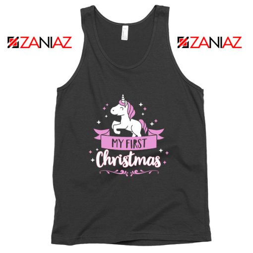 My First Christmas Happy Unicorn Tank Top