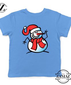 Naughty Snowman Dance Winter Kids T-Shirt