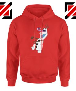 Olaf I'm On a Mission Hoodie Disney's Frozen Hoodie Size S-2XL Red