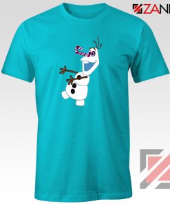 Olaf I'm On a Mission T-Shirt Disney's Frozen T-Shirt Size S-3XL Light Blue