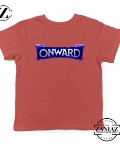 Onward Movie Logo Youth T-Shirt Disney PIXAR Kids Shirts Size S-XL Red