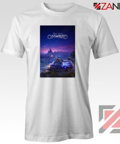 Onward Poster T-Shirt Walt Disney Studio T-Shirt Size S-3XL White