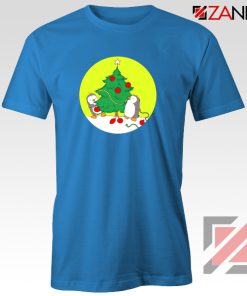 Penguins Decorating Christmas Tree T-Shirt