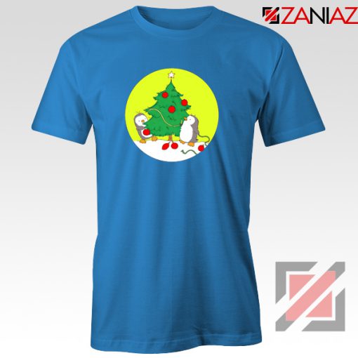 Penguins Decorating Christmas Tree T-Shirt