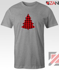 Red Plaid Christmas Tree T-Shirt