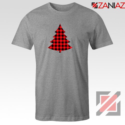 Red Plaid Christmas Tree T-Shirt