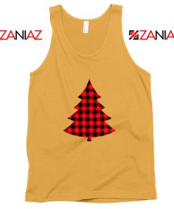 Plaid Christmas Tree Tank Top Ugly Christmas Tank Top Size S-3XL Sunshine