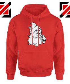 Santa Claus Face Hoodie Funny Christmas Best Hoodie Size S-2XL Red