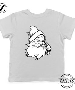 Santa Claus Face Youth Tshirt Funny Christmas Kids Tshirt Size S-XL White