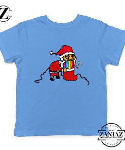 Funny Santa Rainbow Christmas Kids T-Shirt