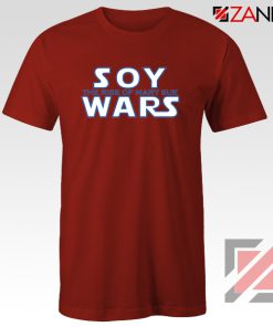 Soy Wars The Rise Of Mary Sue T-Shirt Star Wars Parody T-Shirt Red