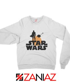 Star Wars Mandalorian Sweatshirt Gifts Film Best Sweatshirt Size S-2XL White