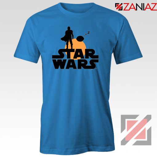 Star Wars Mandalorian T-Shirt Gifts Film Tee Shirt Size S-3XL Blue