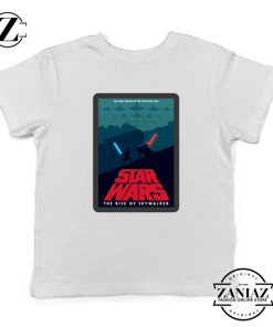 Star Wars Retro Youth T-Shirt The Rise Of Skywalker Kids Shirts White