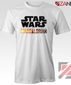 Star Wars The Mandalorian T-Shirt American TV Series T-Shirt Size S-3XL White