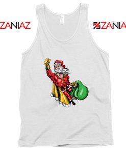 Super Santa Claus Tank Top Ugly Christmas Tank Top Size S-3XL White