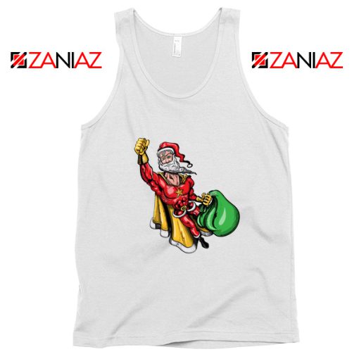 Super Santa Claus Tank Top Ugly Christmas Tank Top Size S-3XL White