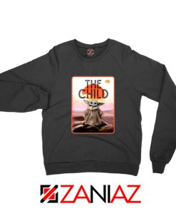 The Child Baby Yoda Black Sweatshirt