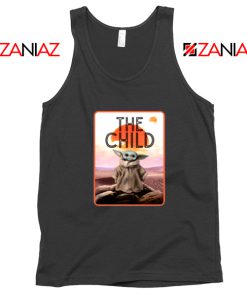 The Child Baby Yoda Black Tank Top