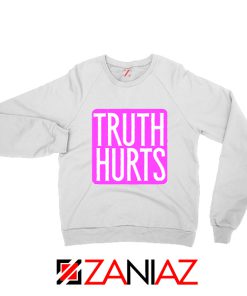 Truth Hurts Lyrics Sweatshirt Lizzo Singer Sweatshirt Size S-2XL White