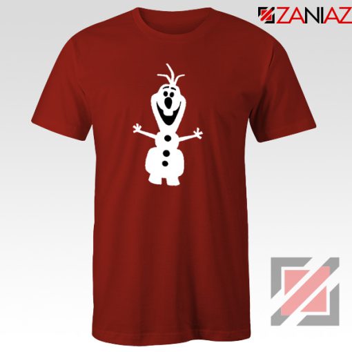 Warm Hug T-Shirt Olaf Disney's Frozen Tee Shirt Size S-3XL Red