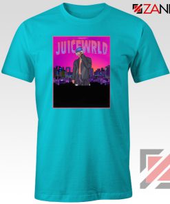 Wrld 999 Poster Tee Shirt Juice Rapper T-Shirt Size S-3XL Light Blue