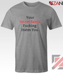 Your Secret Santa T-Shirt Sarcastic Christmas T-Shirt Size S-3XL Sport Grey