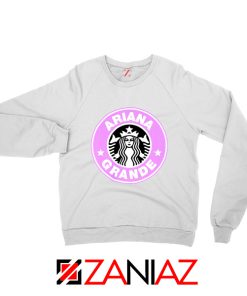 Ariana Grande Starbucks White Sweatshirt