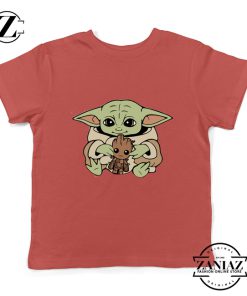 Baby Yoda Baby Groot Kids Tshirt Disney Youth Tee Shirts S-XL