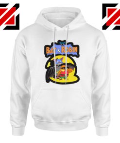 Bat and Robin White Hoodie