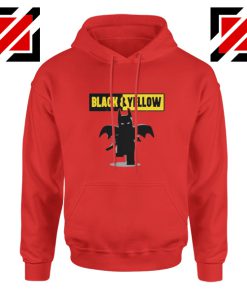 Batman Bat and Yellow Red Hoodie