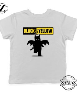 Batman Bat and Yellow White Kids Tshirt