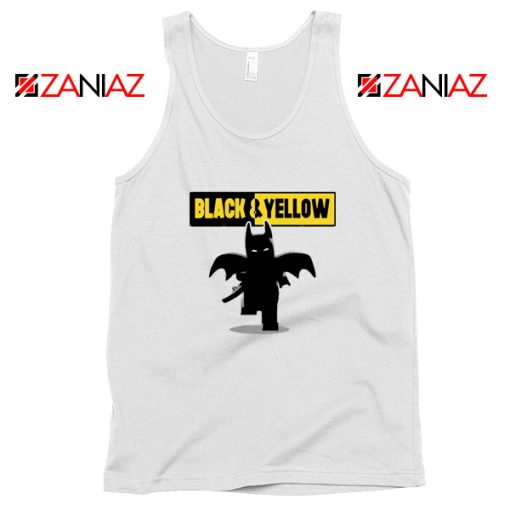 Batman Bat and Yellow White Tank Top