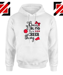 Buy Cheer Bling Hoodie Cheerleading Best Hoodie Size S-2XL White