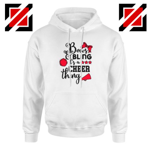 Buy Cheer Bling Hoodie Cheerleading Best Hoodie Size S-2XL White