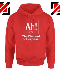 Buy Element of Surprise Hoodie Best Funny Chemtry Hoodie Size S-2XL Red